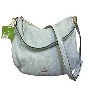 NWT Kate Spade New York Light Blue Leather Shoulder Bag